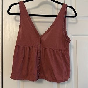 American eagle | cropped tank top with bottons